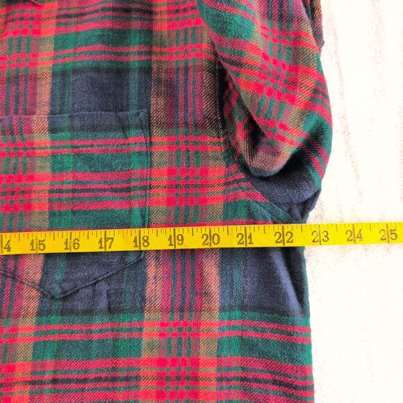 American Eagle NWT Holiday Flannel Plaid Button Down Long Sleeve Women's Small - Picture 6 of 9